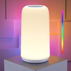 스탠드 멀티 컬러 LED 흰색 침실용 거실 ROOTRO 터치 소형 3방향 모드] 있는 조광 테이블 홈 RGB & 램프 선물용 베드사이드 조명이 스마트 디자인 [슬릭