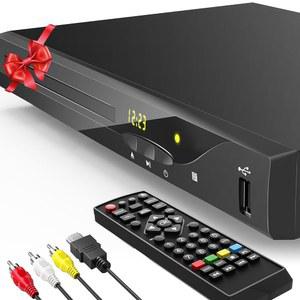 블루레이 DVD 플레이어, 1080P 홈 시어터 디스크 시스템, 모든 및 지역 A 1 재생, 최대 128G USB 플래시 드라이브 + HDMI /AV /동축 출력 HDMI /AV 케이블 내장 PAL /NTSC 지원