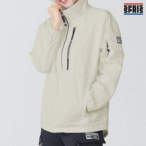 스프리스 여성 방수 지퍼 아노락 점퍼 베이지