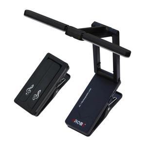 AROMA AL-1 보면대 라이트 클립 온 LED 충전식 시트 읽기 램프 USB 음악 무대 조명  휴대용