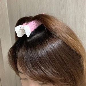 핑크 가르마 뽕 집게핀 1P 구르프 헤어롤-WF305EC