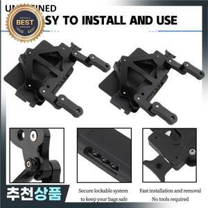 할리 스즈키 야마하용  오토바이 사이드 박스 새들백 퀵릴리즈 분리형 지지대 브래킷 잠금식 장착 시스템