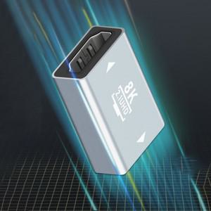 TV 박스용 확장기  HDTV UV00I HDMI 호환 2.1 암-암 어댑터  비디오 케이블 인터페이스  익스텐션 변환기