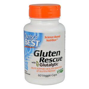 Glutalytic 60 Veggie Caps가 포함 된 Doctor s Best Gluten Rescue 기타