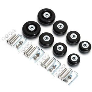 교체 키트 4X 60MM 50MM 수하물 차축 DIA 여행용 수리 바퀴 40MM 가방
