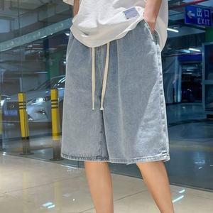 남자 여자 여름 청반바지 버뮤다 데님 팬츠 여성 빅사이즈 5부 밴딩 반바지