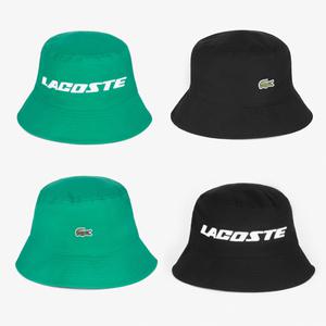 [LACOSTE] 라코스테 정품 골프 레터링 포인트 버킷햇 (RK222E)
