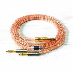 4핀 Xlr 4.4 2.5mm 8 코어 헤드폰 이어폰 케이블 3.5 Hifiman Ananda sundara HE1000se HE6se he400 Z7M2