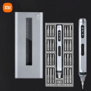 전동드라이버 Xiaomi 정밀 전기 스크루 드라이버 세트 자동 Type-c 충전 무선 분해 도구 다기능 스크루 드