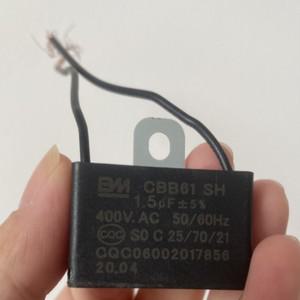 캐패시터 천장 모터 선풍기 시동 AC 배기 환기 1.5uF 400V CBB61 1.5mfd