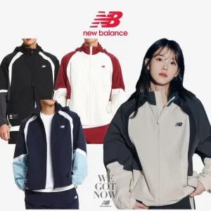 뉴발란스NBNAE3281 UNI N 컬러블록 웜업자켓 아이유