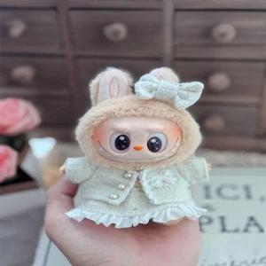 라부부 인형 옷 정장 셋업 화이트 세트 치마 트위드 액세서리 의류 패션 파스텔 곰 미니