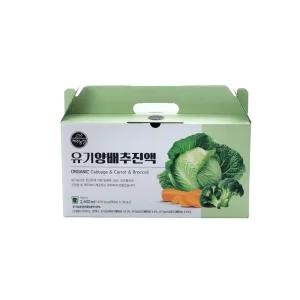 제주농장 유기 양배추진액 80ml 30포 2개 액상차 당근 브로콜리