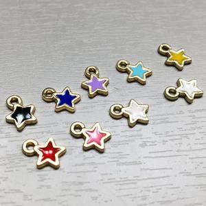 키링재료 작은별팬던트(랜덤)/미니별메탈파츠/별키링만들기/에어팟키링부자재