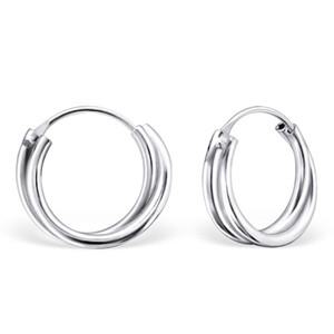 ESP696(한쌍) 925 순은귀걸이 (링지름12.9mm) 실버 파이프링 은 링귀걸이