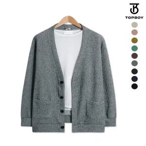 [탑보이][탑보이] 남녀공용 데일리 골지 오버핏 가디건 (LW026)