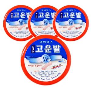 웰빙헬스 WHB 고운발 크림 100g 4개 관리 풋크림 에뮤오일 발각질