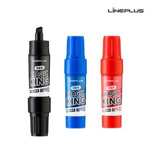 라인플러스 매직킹 사각닙 대용량 유성 병매직 8mm