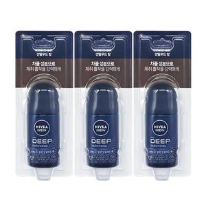 니베아 데오드란트 롤온 맨 딥 50ml 3개묶음