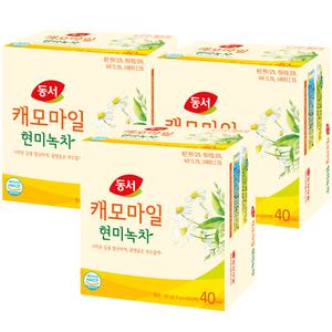 동서 캐모마일 현미녹차 40T x 3개