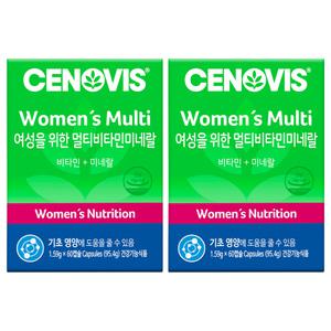 세노비스 여성을 위한 멀티비타민미네랄, 60캡슐, 60일분, 2개