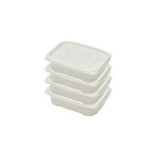 씨밀렉스 프레시핏 냉장고 냉동실 정리용기 반찬통 화이트, 780ml, 4개