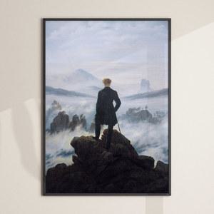 안개 바다위의방랑자 액자 프리드리히 명화 그림 작품