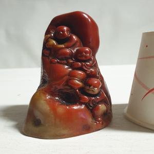 중국 동자문 공예옥 높이9cm 무게270g 단초마을 골동품/수집품/앤틱