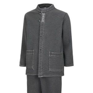 [파파브로]남성 기모안감 개량한복 상하의 세트 SS HBW Q019 그레이_P344396055