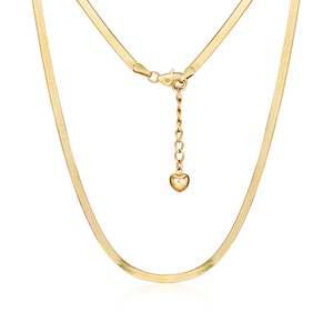14K 와이드 3mm 스네이크 뱀줄 목걸이 MON40054