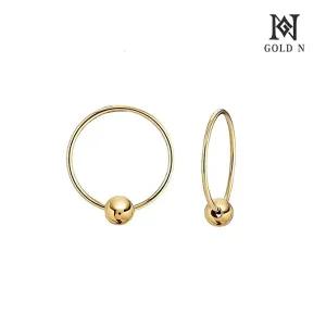[골드앤]골드앤 14K 슬림볼링 귀걸이 14mm