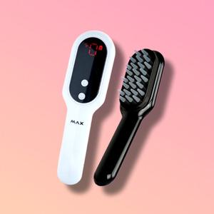 뷰티홈 MAX 광파 스칼프빔 레이저 진동 두피마사지기 헤어브러쉬 빈모케어