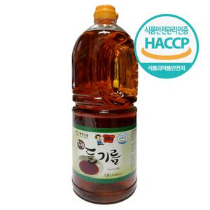 진한 들기름 1.8L 통깨 중국산 100% 통들깨 들깨기름 업소용 HACCP
