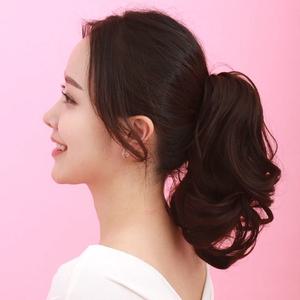 덧가발 뒷머리볼륨 묶은머리가발 포니테일집게가발