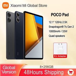 POCO 패드 글로벌 버전 쿼드 스피커, 12.1 인치 120Hz 2.5K 디스플레이, 스냅드래곤 7s Gen 2 옥타코어 프