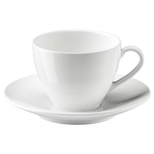 베르데라 찻잔+받침 도자기컵 화이트 200ml 402.774.64