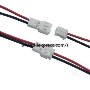 PH2.0 2P JST 와이어 커넥터 피치 2.0mm 마이크로 수 플러그 암 잭 DIY 전기 케이블 어댑터 10 cm 15 20cm