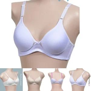 (75A | 화이트) (글로리) 베이직 주니어 노와이어 3단계 A컵 브라/중학생/속옷/초등/쥬니어/여아/어린이/청