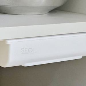 설마켓 틈새 부착식 슬라이딩 서랍 대형 싱크대하부장정리 슬라이딩선반 책상밑에붙이는서랍장