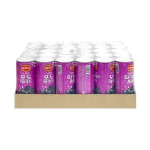 롯데칠성 델몬트 스퀴즈에이드포도 240ml CAN 30개 음료 과일 과즙 캔