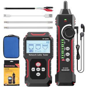 RJ45 네트워크 케이블 테스터 및 추적기, VXSCAN NF-8209S 이더넷 와이어 트레이서(NCV 램프 포함 CAT5 CAT6a용) - Cont /SAN /Length 측정 /Flash /QC /NCV /POE