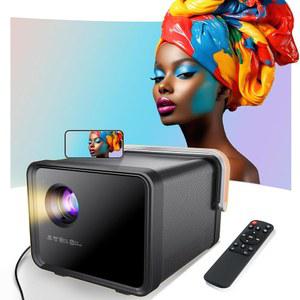Welikeit 프로젝터, 미니 휴대용 프로젝터 1080P HD 4K 지원, 5G WiFi 6 및 Bluetooth를 지원하는 홈 시어터 영화 iPhone용 야외 비디오 프로젝터 /Android /TV Stick /HDMI /USB /노트북 /DVD /PS5