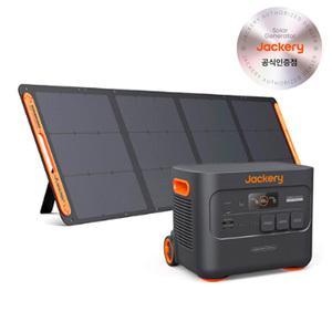 Jackery 잭커리 2000Plus 인산철 올인원 파워뱅크 + 200W 태양광 패널 세트