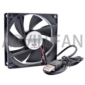ACP-05S-USB 플러그 라우터 프로젝터 게임 콘솔용 냉각 FAN DC5V USB 커넥터 40mm 50mm 60mm 70mm 80mm 92m
