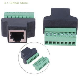 CCTV DVR용 암-나사 단자 어댑터 RJ45 8 핀 커넥터