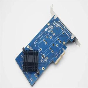 쿼드 SATA 3.0 포트 PCI-e RAID 카드 하이퍼듀오 4 6Gbps SSD HDD PCIe 내장 RAID0 확장 방열판