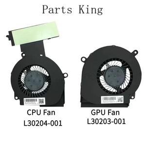 15-DC TPN-Q211 노트북용 CPU GPU 냉각 FAN DC5V 0.5A L30204-001 L30203-001
