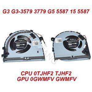 델 G3 3579 3779 G5 5587 15 4 핀 노트북 냉각용 GPU CPU FAN 0TJHF2 0GWMFV DC5V 0.5A