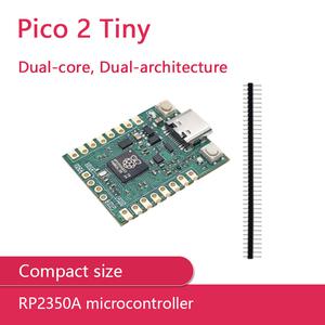 Pico 2 소형 듀얼 코어 아키텍처 라즈베리 파이 RP2350A 마이크로컨트롤러 포함 컴팩트 크기