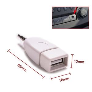 오디오 변환기 3.5mm 수 AUX 플러그 잭 USB 2.0 암 컨버터 어댑터 차량 MP3